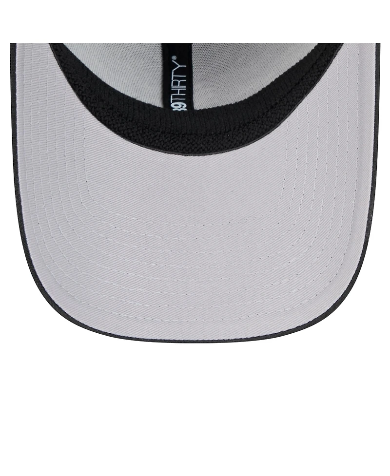 New Era Men's Black Chicago White Sox Tech 39THIRTY Flex Hat