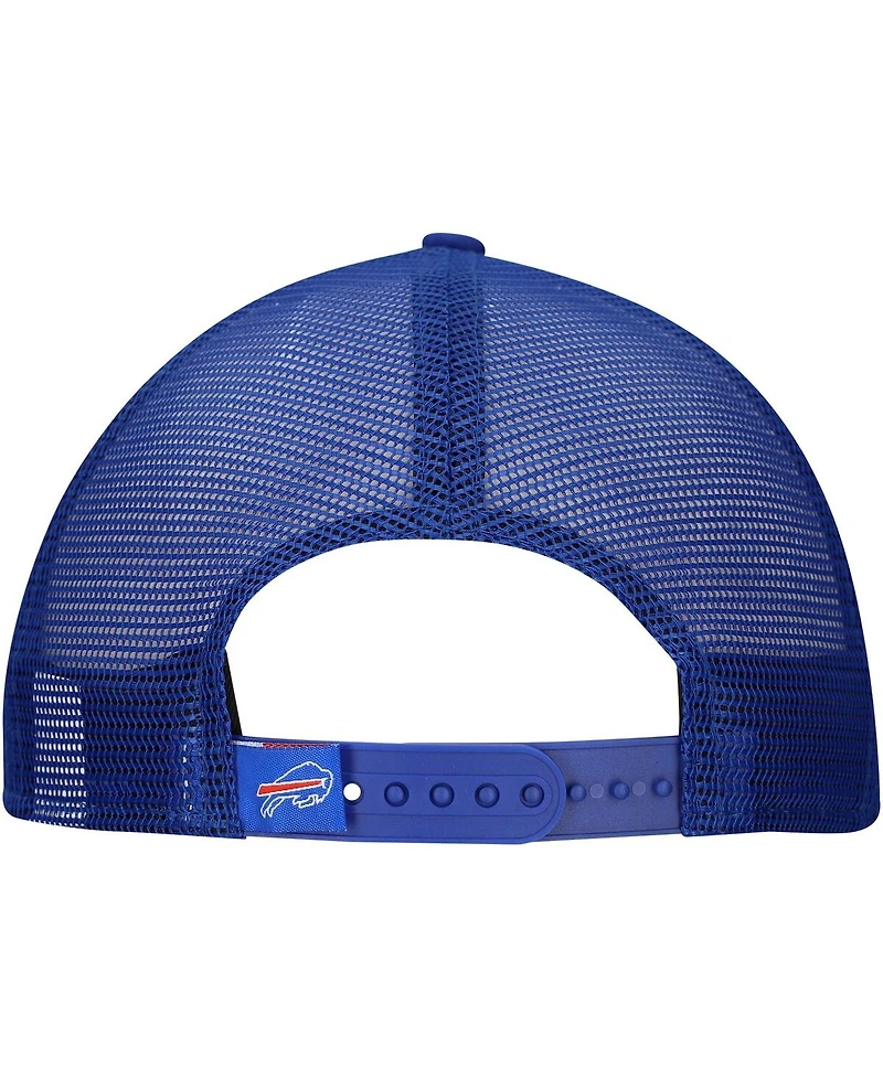 New Era Men's White/Royal Buffalo Bills Distressed 9FIFTY A-Frame Snapback Hat