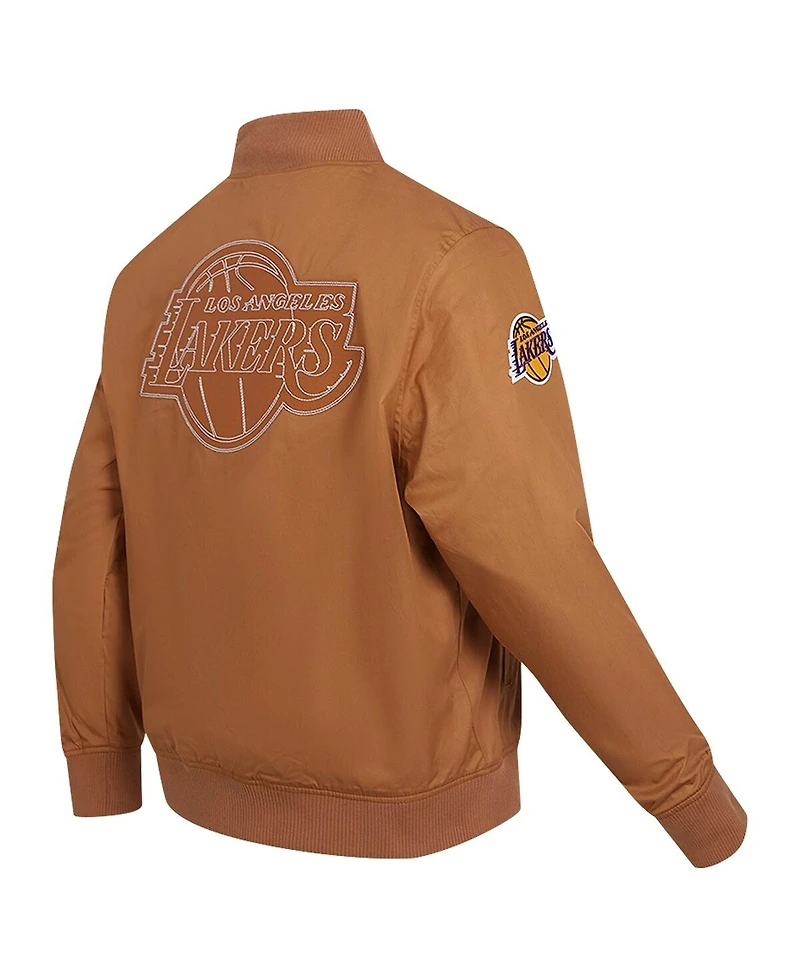 Pro Standard Men's Brown Los Angeles Lakers Paint The City Full-Zip Jacket