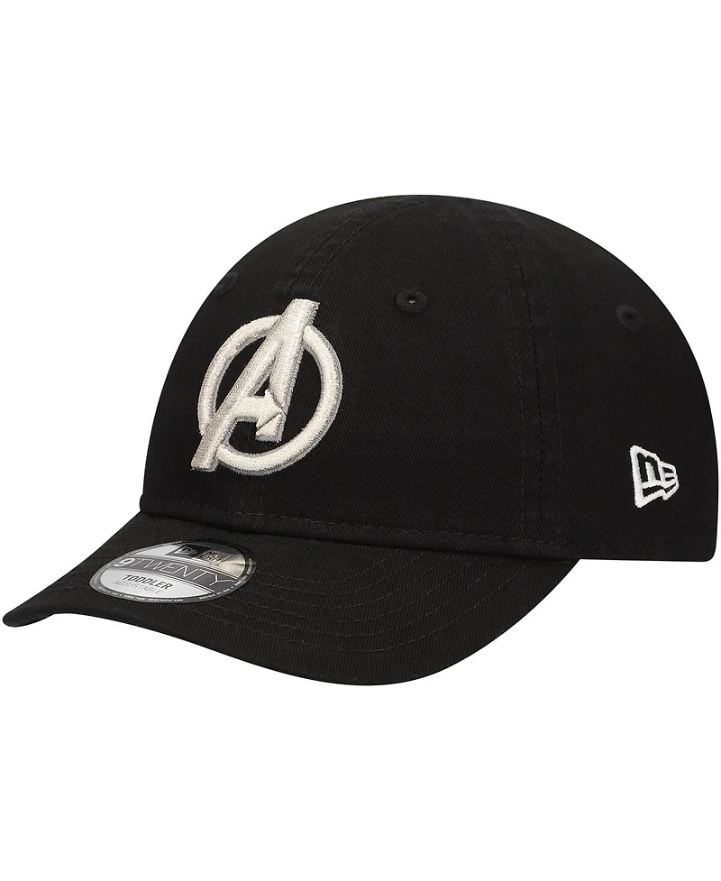 New Era Toddler Black The Avengers 9TWENTY Adjustable Hat
