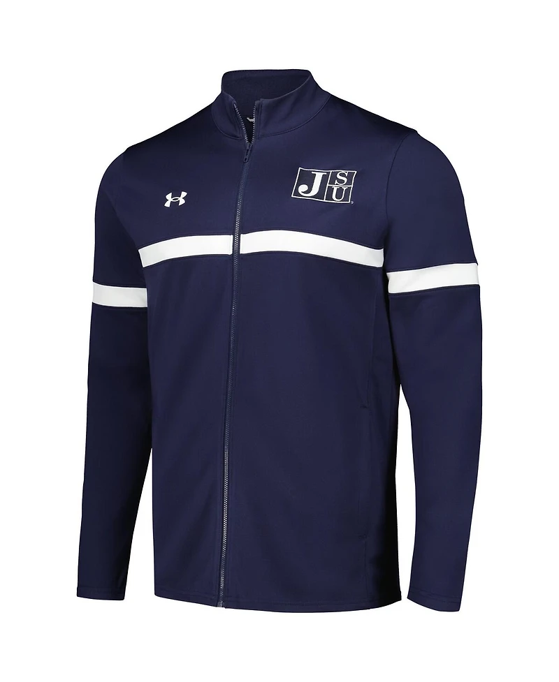 Under Armour Men's Under Armour Navy Jackson State Tigers 2023 Assist Warm Up Full-Zip Jacket