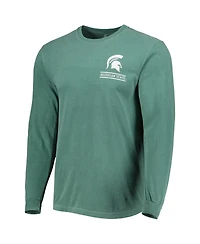 Image One Men's Green Michigan State Spartans Circle Campus Scene Long Sleeve T-Shirt