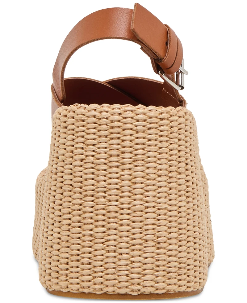 Dolce Vita Women's Skylar Platform Crossband Espadrille Wedge Sandals