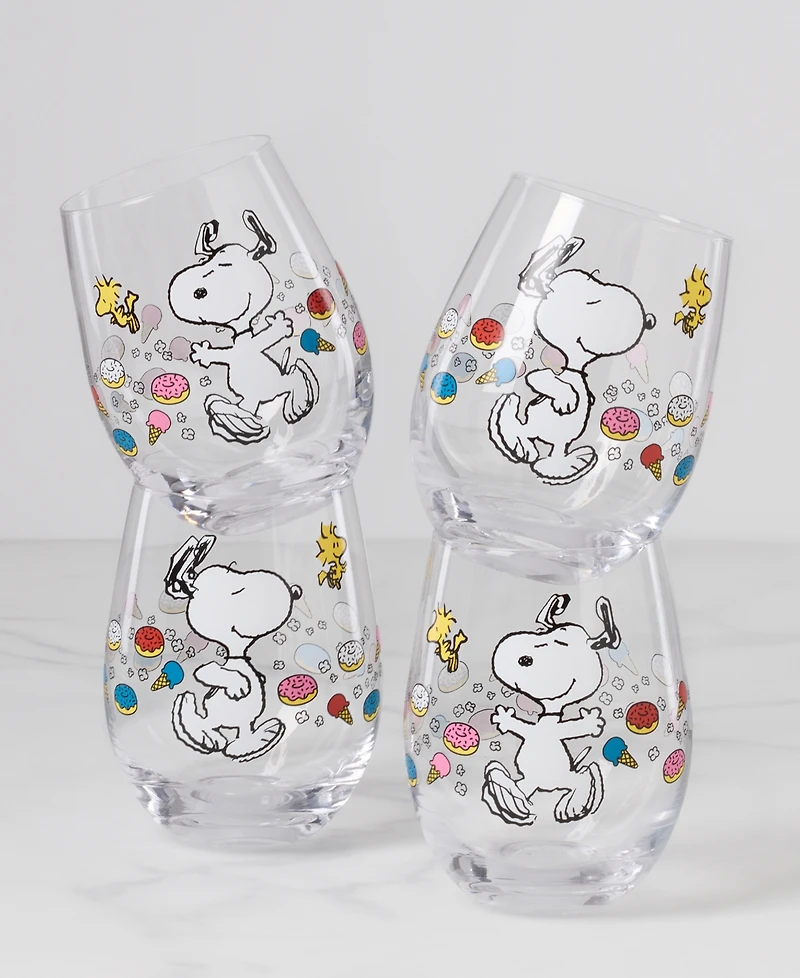 Lenox Chef Snoopy Tumblers, Set of 4