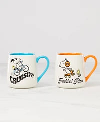 Lenox Peanuts Cruisin' & Feelin' Fine Mugs, Set of 2