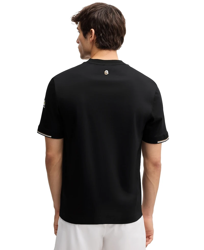 Boss by Hugo Boss Men's Pima-Cotton Print Regular-Fit T-Shirt