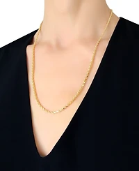Italian Gold Forza Rope Chain 22" Necklace (2-3/4mm) in 14k Gold