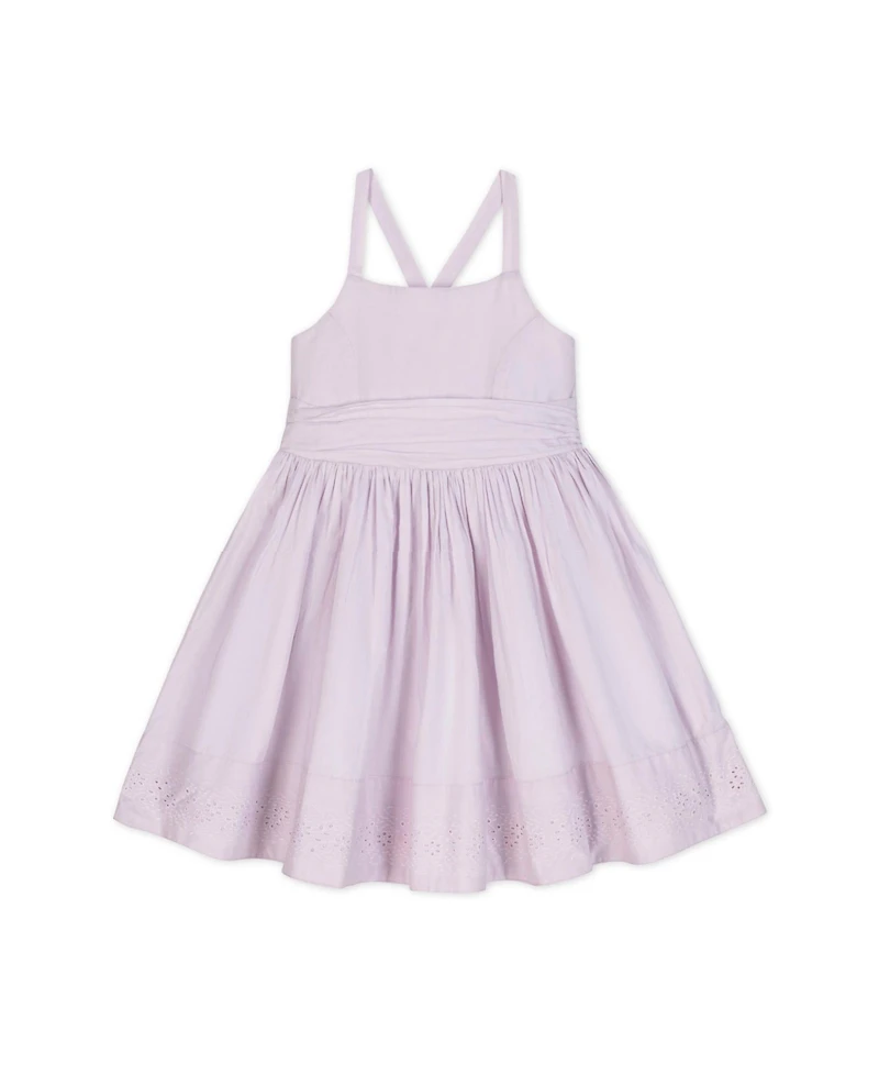 Hope & Henry Baby Girls Heirloom Organic Sleeveless Special Occasion Sundress with Bow Back Detail and Embroidery