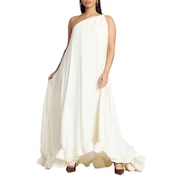 Eloquii Women's Dramatic Ruffle Gown
