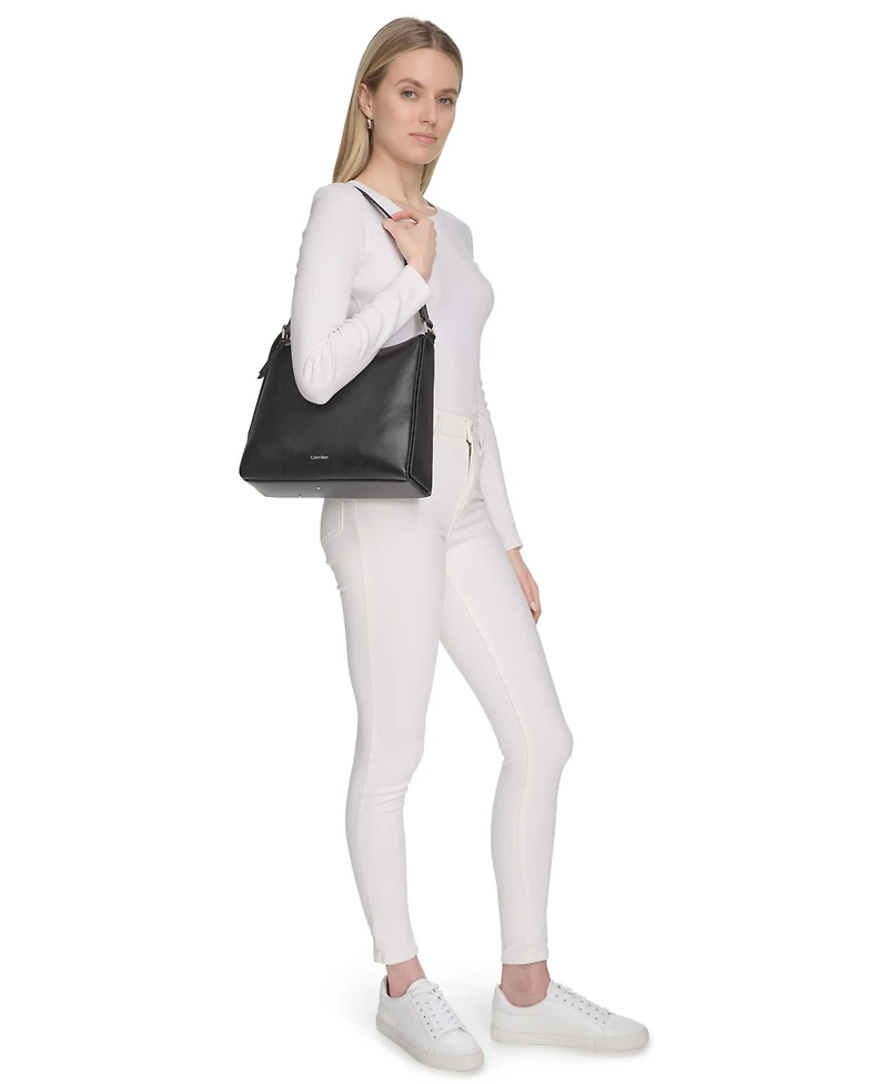 Calvin Klein Mandy Top Zipper Shoulder Bag