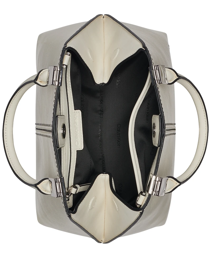 Calvin Klein Granite Studded Convertible Satchel Bag
