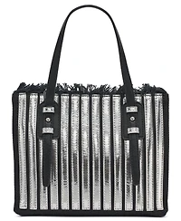 Calvin Klein Modern Essentials Pieced Metallic Mini Tote