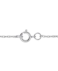 Diamond Open Teardrop Pendant Necklace (3/4 ct. t.w.) in 14k White Gold