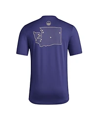 Adidas Men's Purple Washington Huskies Honor Support Pre-Game T-Shirt