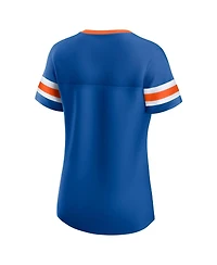Fanatics Women's Royal Florida Gators Iconic Athena Lace-Up T-Shirt