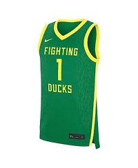 Nike Men's Green Oregon Ducks Road Replica Basketball Jersey