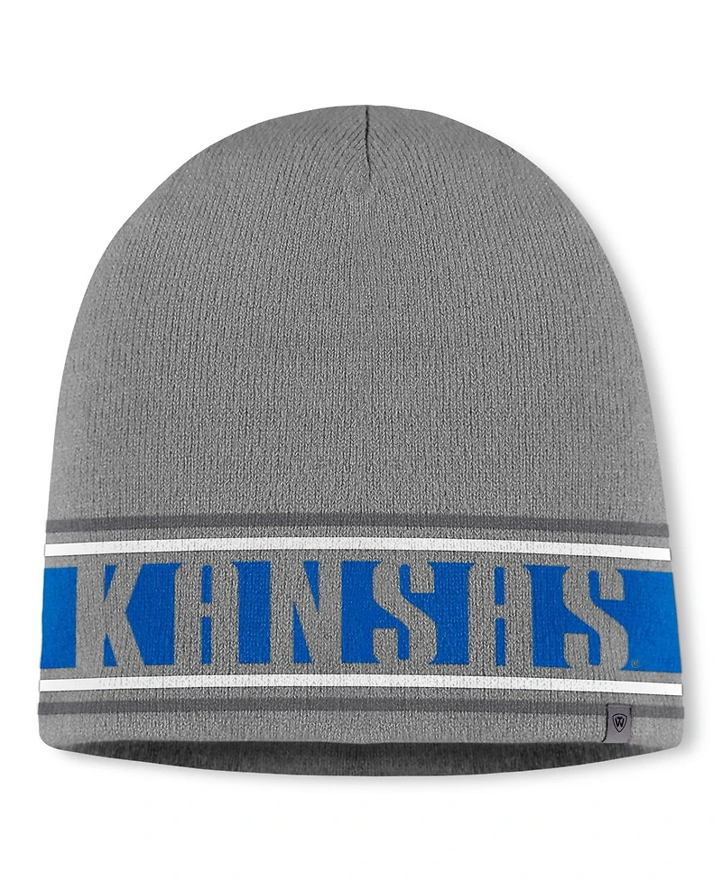 Top of the World Men's Gray Kansas Jayhawks Jace Knit Beanie