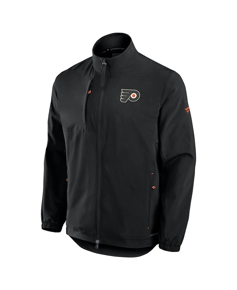 Fanatics Men's Black Philadelphia Flyers Authentic Pro Rink Coaches Full-Zip Jacket