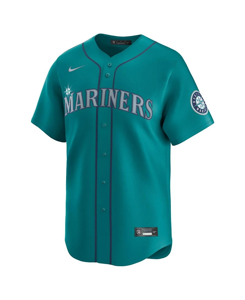 Nike Men's Aqua Seattle Mariners Alternate Limited Jersey