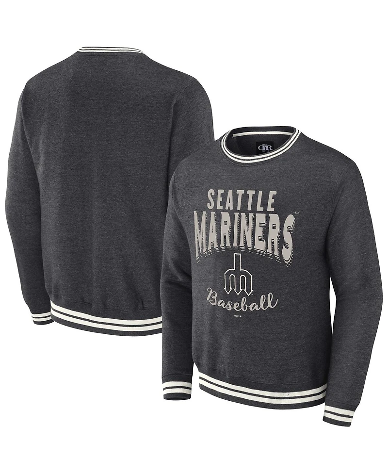 Darius Rucker Collection by Fanatics Men's Heather Charcoal Seattle Mariners Vintage Pullover Sweatshirt