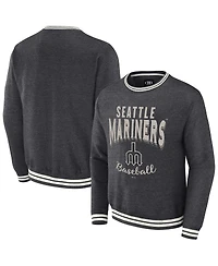 Darius Rucker Collection by Fanatics Men's Heather Charcoal Seattle Mariners Vintage Pullover Sweatshirt