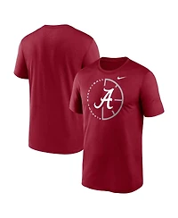 Nike Men's Crimson Alabama Crimson Tide Lockup Legend Performance T-Shirt