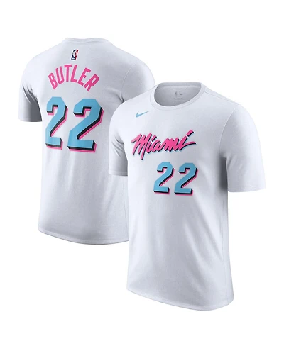 Nike Men's Jimmy Butler White Miami Heat 2024/25 City Edition Name Number T-Shirt