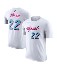 Nike Men's Jimmy Butler White Miami Heat 2024/25 City Edition Name Number T-Shirt