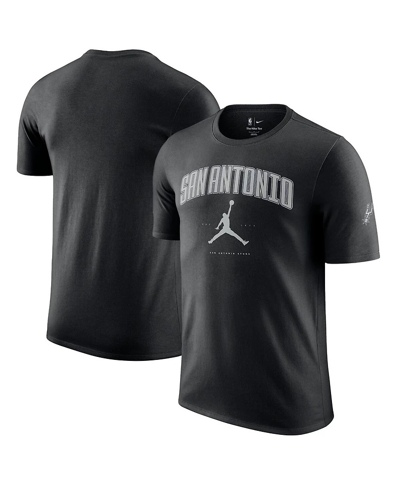 Jordan Men's and Women's Black San Antonio Spurs Essential Cities T-Shirt