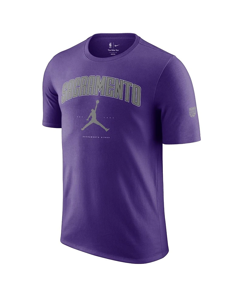 Jordan Men's and Women's Purple Sacramento Kings Essential Cities T-Shirt