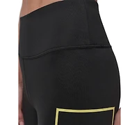 Dkny Sport Women's Exploded-Logo Stretch 7/8 Leggings