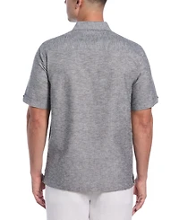 Cubavera Men's Classic-Fit Linen Blend Short Sleeve Button-Front Shirt