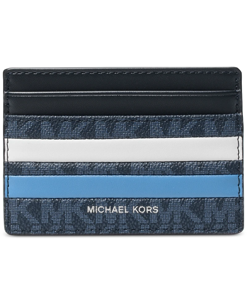 Michael Kors Men's Malone Leather Colorblocked Logo Card Case
