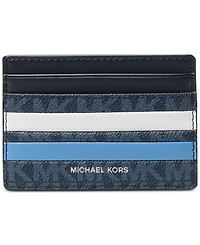 Michael Kors Men's Malone Leather Colorblocked Logo Card Case