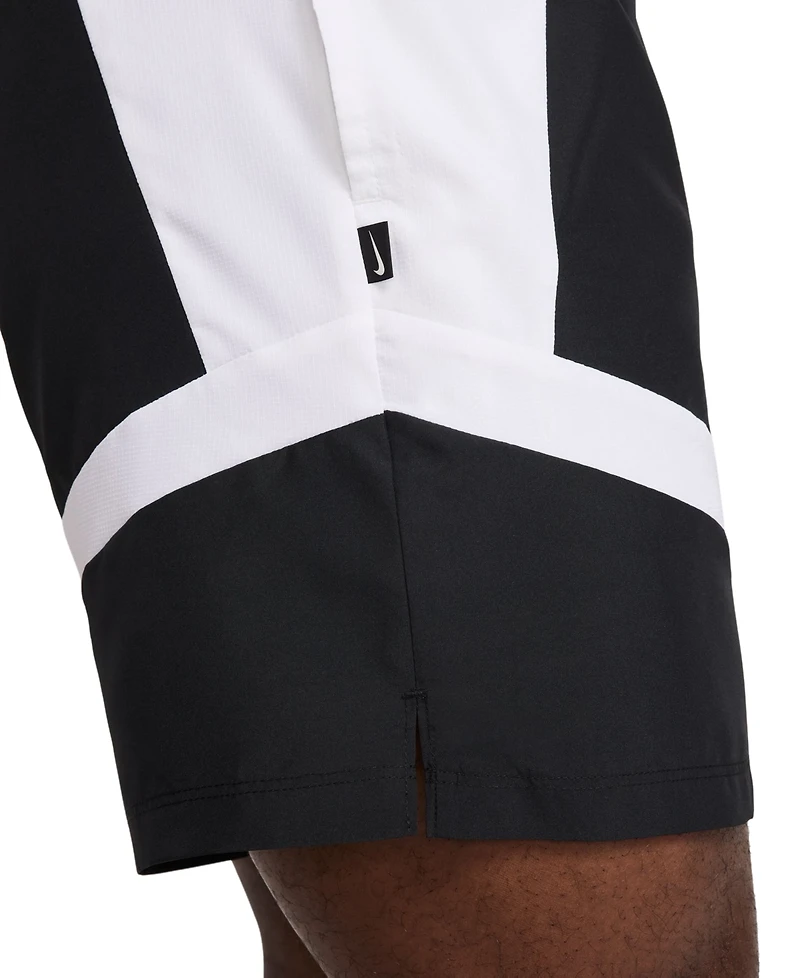 Nike Men's Icon Loose-Fit Colorblocked 6" Basketball Shorts