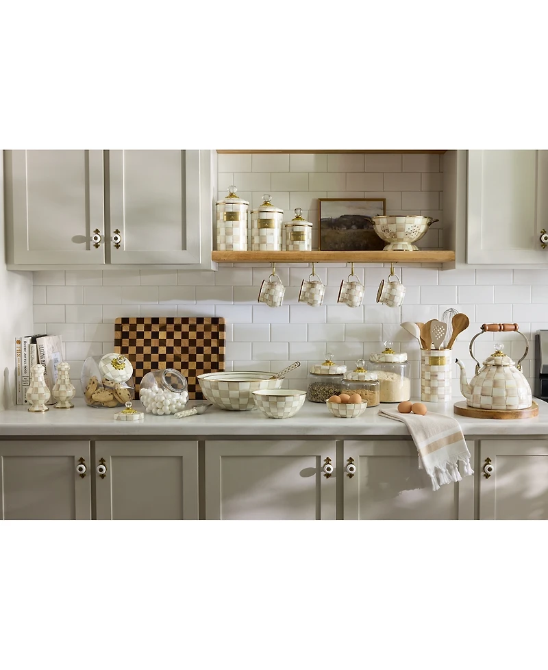 Mackenzie-Childs Mocha Check Small Everyday Bowl, 40-oz.