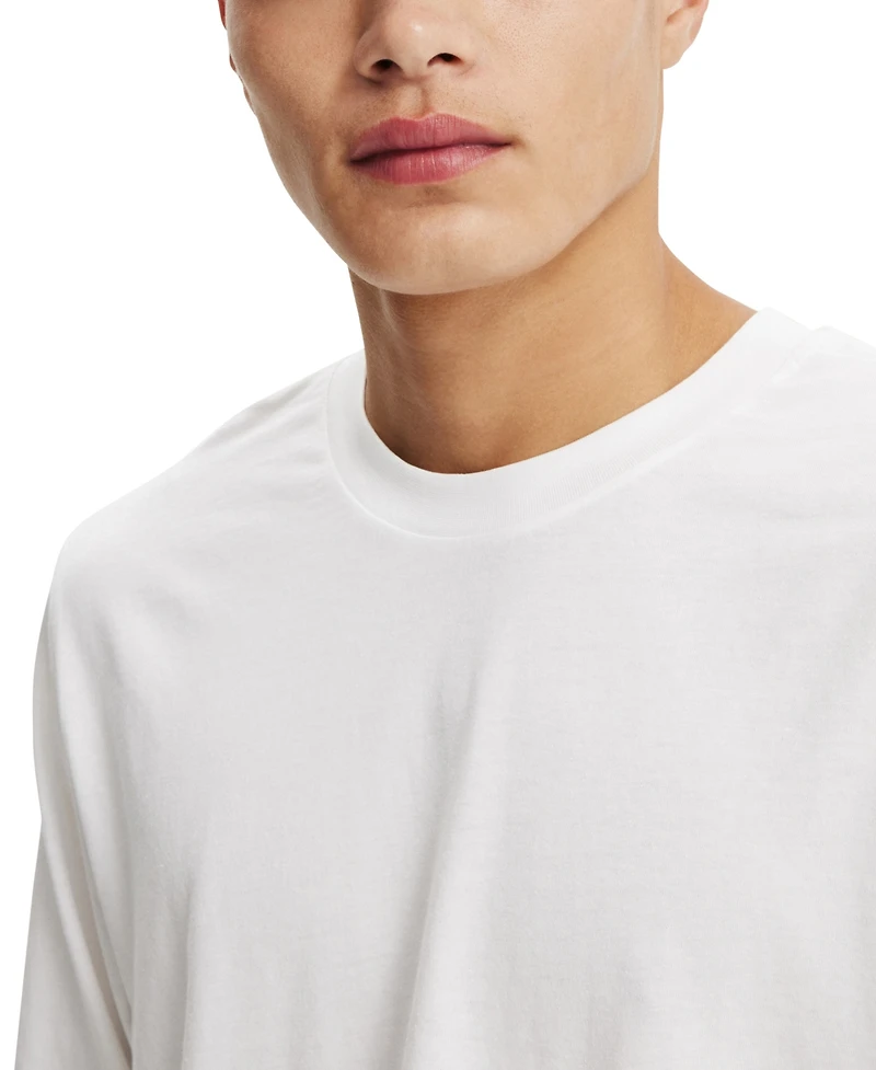 Cotton On Men's Cropped Fit Long Sleeve T-Shirt