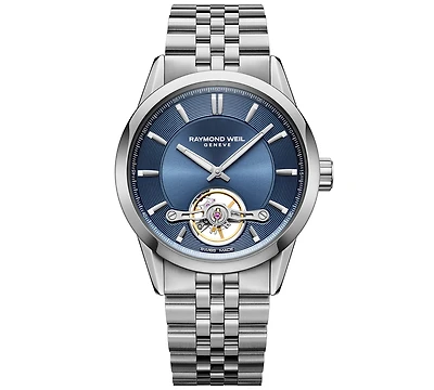 Raymond Weil Men's Swiss Automatic Freelancer Stainless Steel Bracelet Watch 43mm
