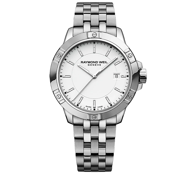 Raymond Weil Men's Swiss Tango Quartz Stainless Steel Bracelet Watch 41mm
