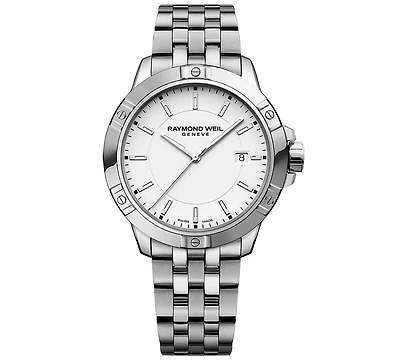 Raymond Weil Men's Swiss Tango Quartz Stainless Steel Bracelet Watch 41mm
