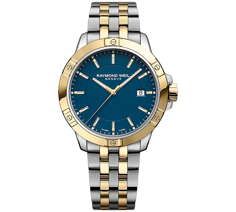 Raymond Weil Men's Swiss Tango Quartz Two-Tone Stainless Steel Bracelet Watch 41mm
