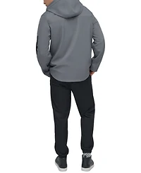 Dkny Men's Zip-Front Hooded Logo Jacket
