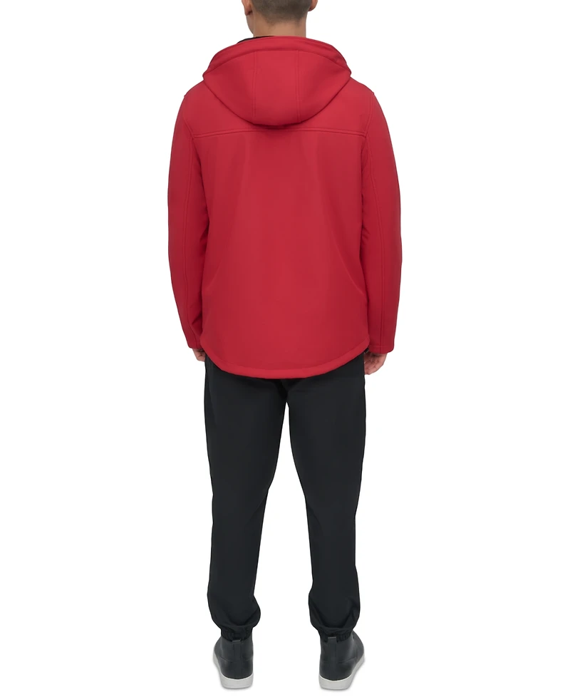 Dkny Men's Zip-Front Hooded Logo Jacket