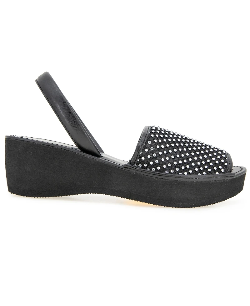 Kenneth Cole Reaction Women's Fine Glass Mesh Wedge Sandals