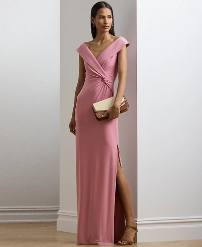 Lauren Ralph Lauren Women's Jersey Off-the-Shoulder Gown