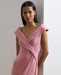 Lauren Ralph Lauren Women's Jersey Off-the-Shoulder Gown