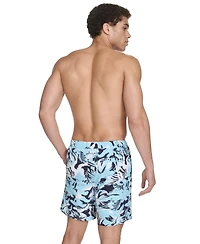 Calvin Klein Men's Regular-Fit Quick-Dry 5" Swim Trunks with Compression Short Liner