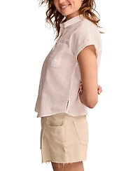 Lucky Brand Women's Rolled-Sleeve Button-Down Shirt