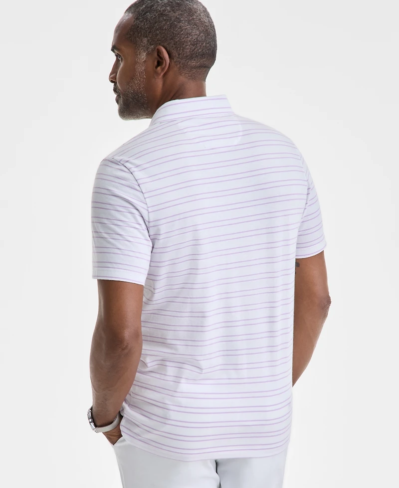 Club Room Men's Carter Regular-Fit Stripe Polo Shirt, Exclusively at Macy's