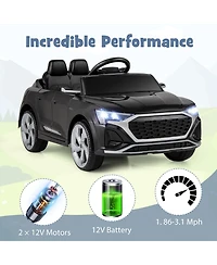12V Kids Ride on Car Licensed Audi SQ8 with Remote Control and 3 Speeds